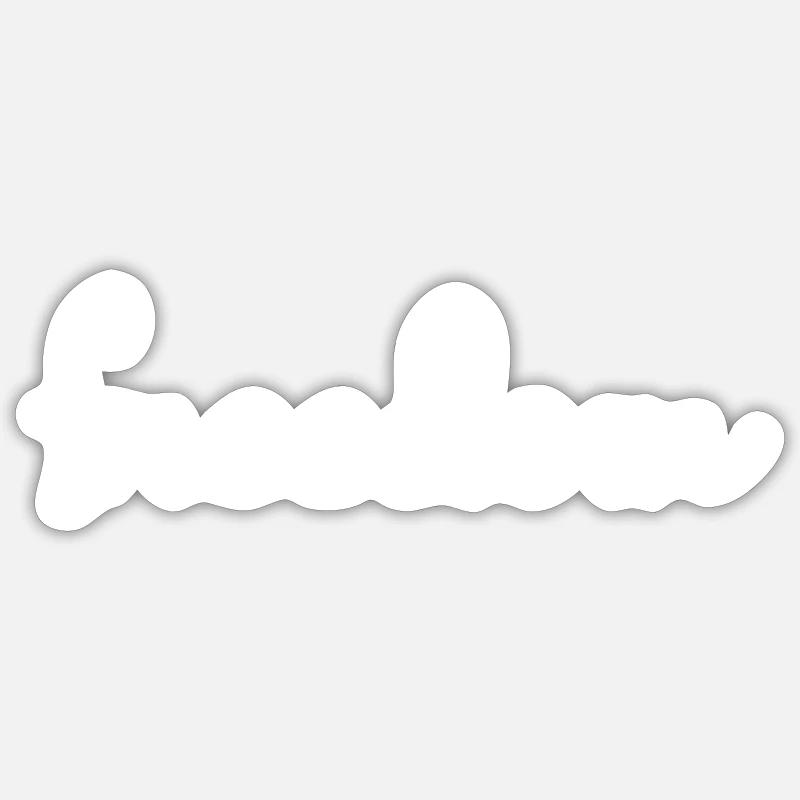 liberté - Sticker taille S (10 x 10 cm) - blanc mat