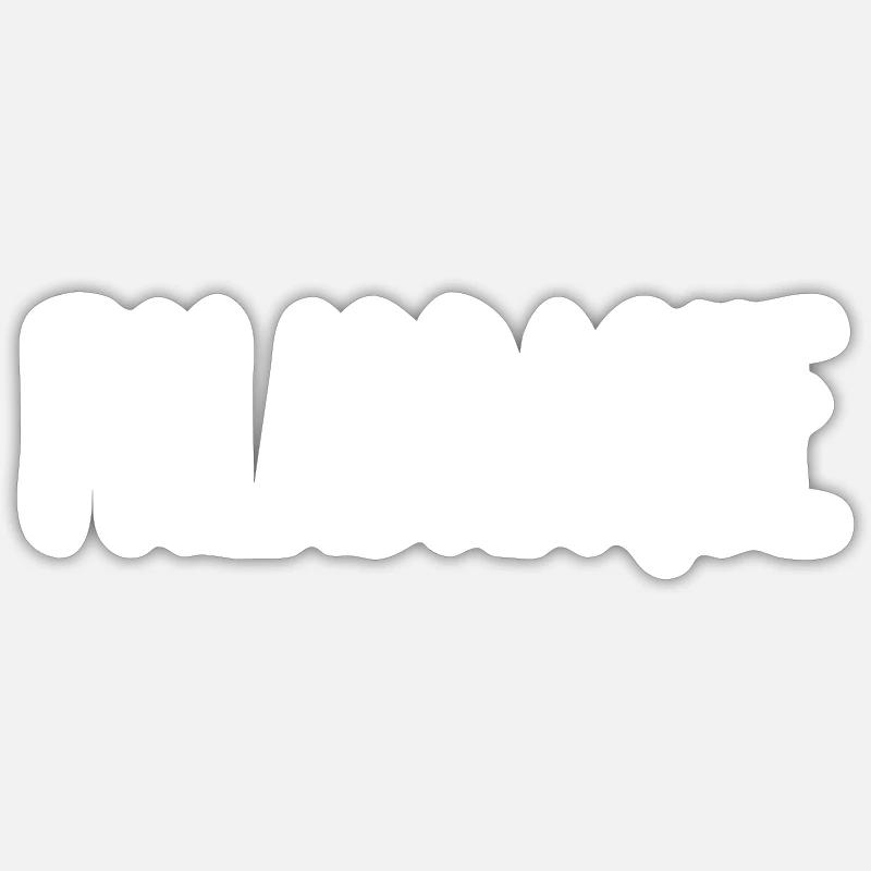 falabraque - Sticker taille S (10 x 10 cm) - blanc mat