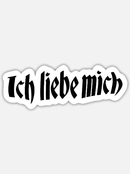 Ich liebe mich - Sticker Größe S (10 x 10 cm) - Mattweiß