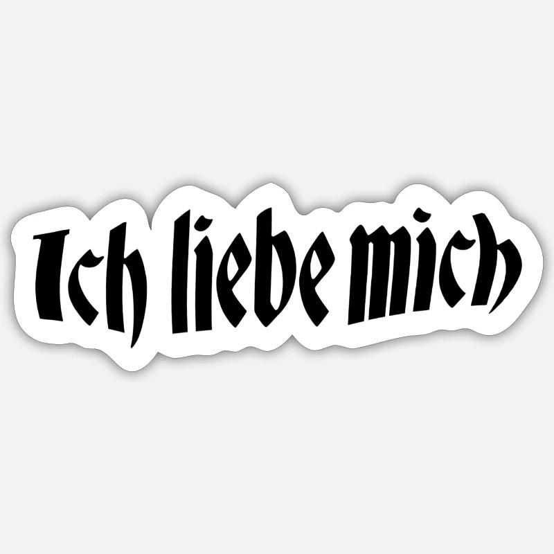 Je m’aime - Sticker taille S (10 x 10 cm) - blanc mat