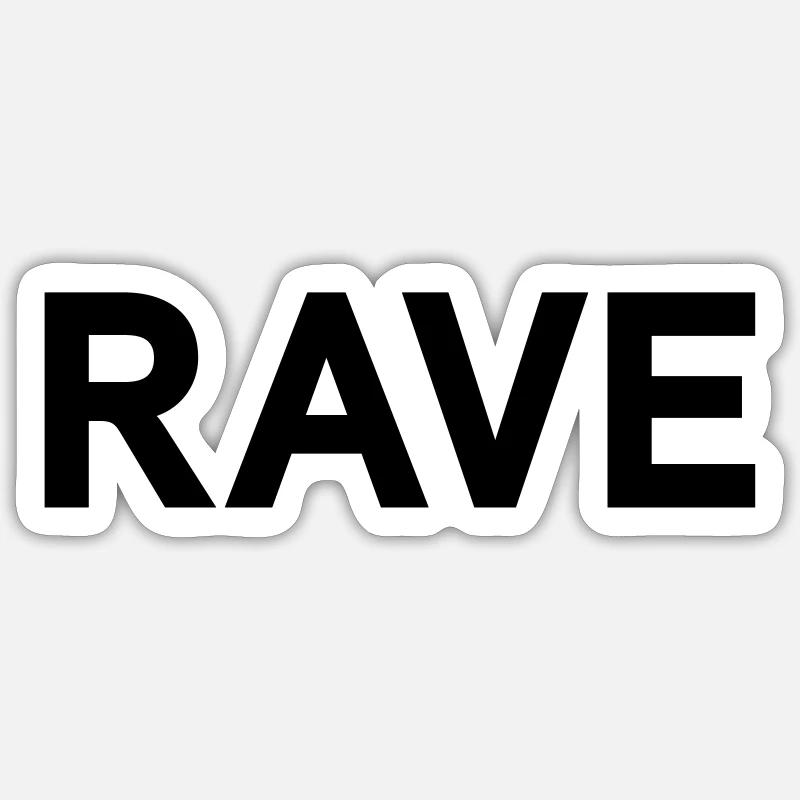 RAVE Sticker Größe S (10 x 10 cm)