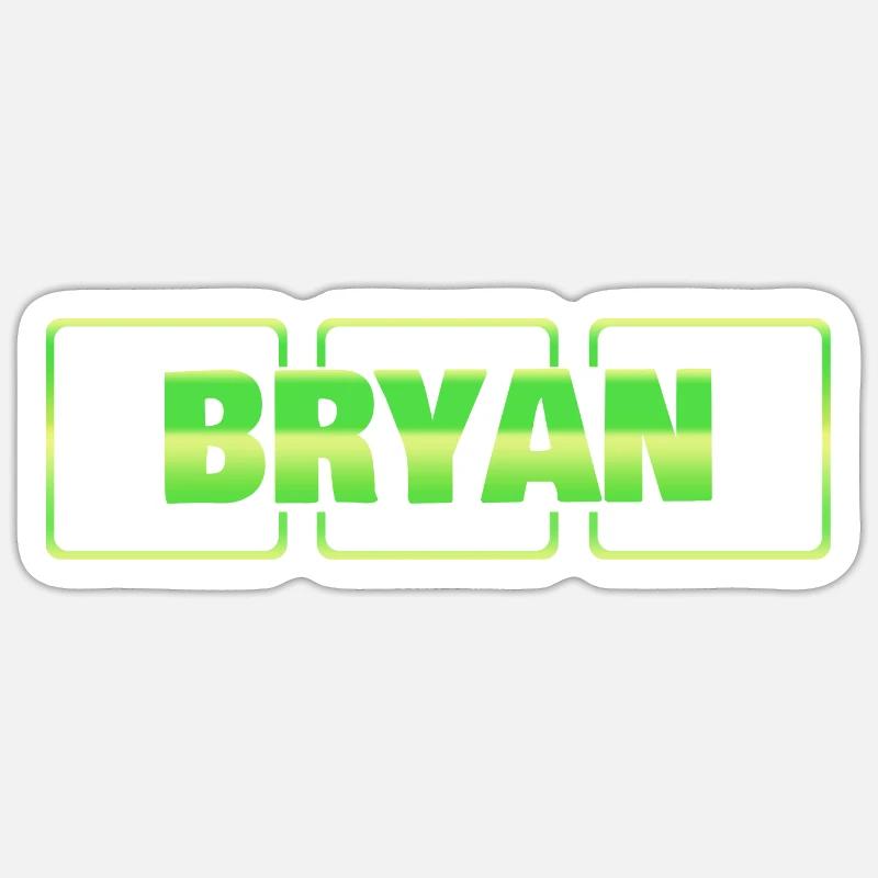 Cadeau de baptême Bryan Sticker taille S (10 x 10 cm)