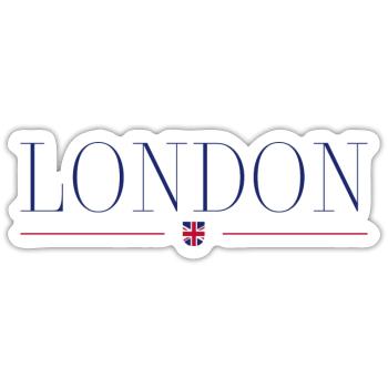 I love London, England - Sticker size S (10 x 10 cm) - white matte - Front