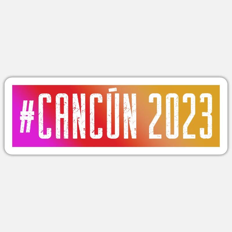 Cancun 2023 - Sticker size S (10 x 10 cm) - white matte