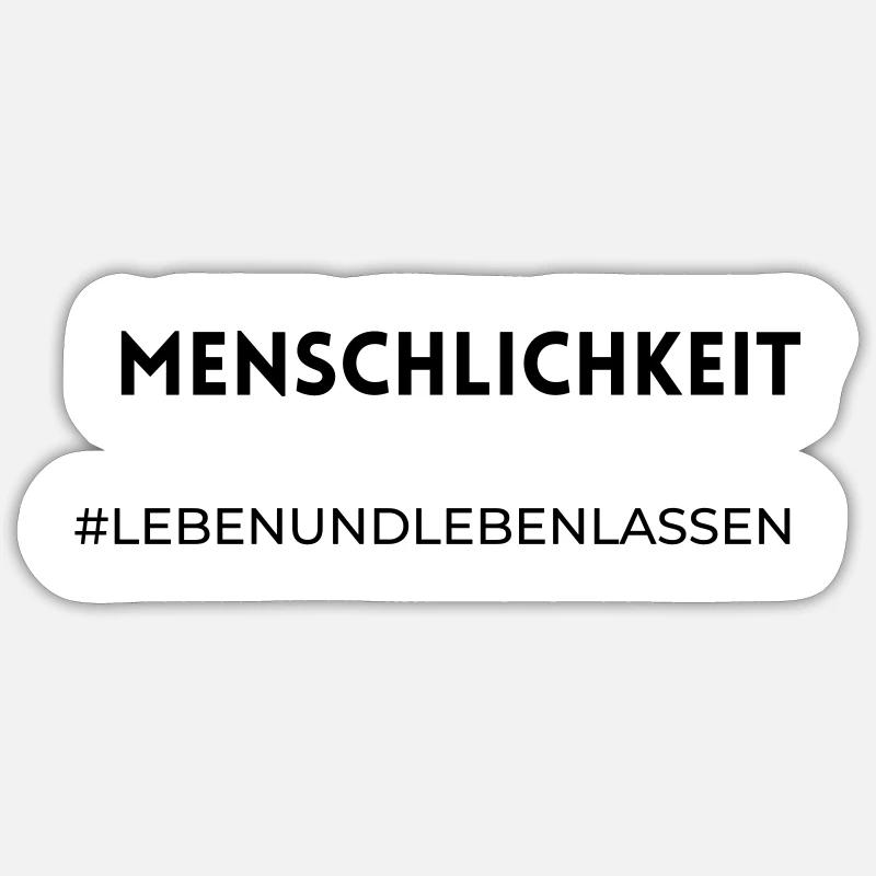 Menschlichkeit Sticker Größe S (10 x 10 cm)