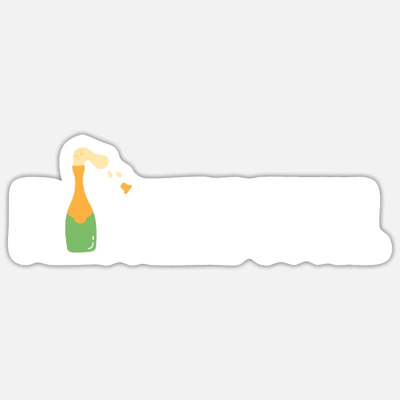 Flaschenputtel - Sticker Größe S (10 x 10 cm) - Mattweiß