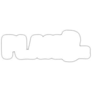 Fahrrad Bikezeit "Plan Bike" Gravelbike Radfahrer - Sticker Größe S (10 x 10 cm) - Mattweiß - Vorne