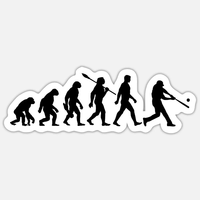 Evolution Baseball Batter Sticker size S (10 x 10 cm)