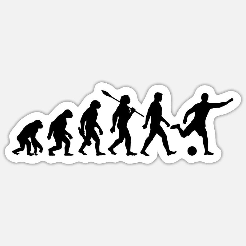 Evolution Soccer - Soccer Player - Sticker size S (10 x 10 cm) - white matte