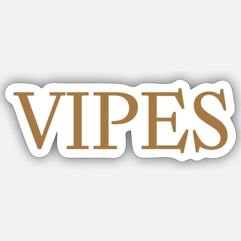 VIPE Design - Sticker size S (10 x 10 cm) - white matte