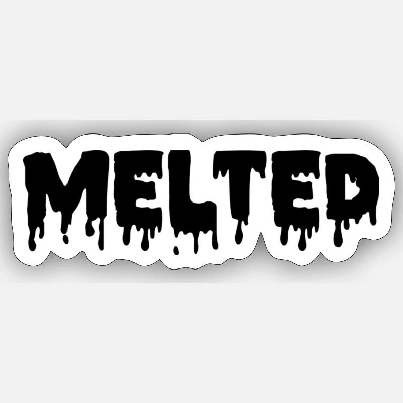 Melted Sticker size S (10 x 10 cm)