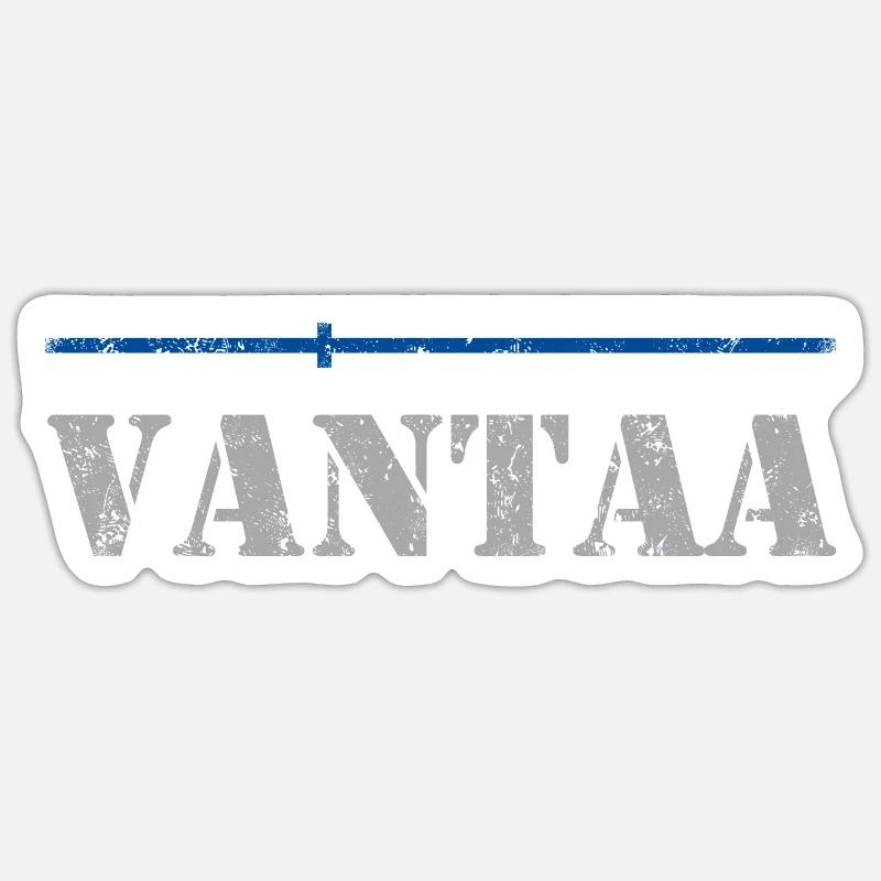 Vantaa - Sticker size S (10 x 10 cm) - white matte