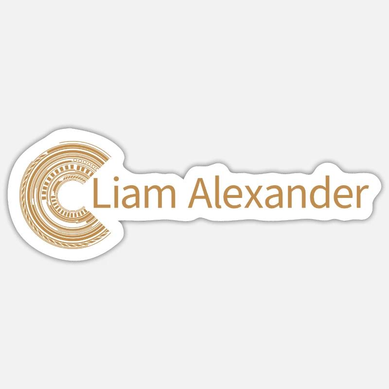 For Liam Alexander - Sticker size S (10 x 10 cm) - white matte