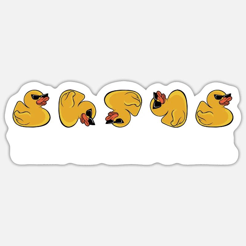 Cool This Is How I Roll Rubber Duck Duckling Ducki Sticker Größe S (10 x 10 cm)