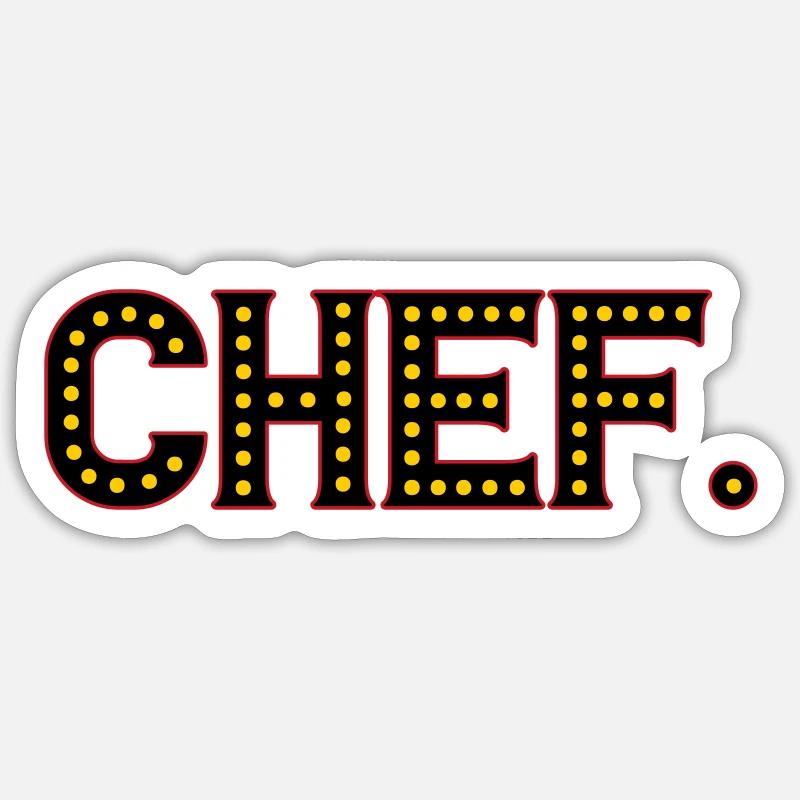 Chef | Colors changeable Sticker size S (10 x 10 cm)