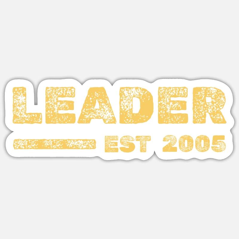 Chef 2005 - Sticker Größe S (10 x 10 cm) - Mattweiß