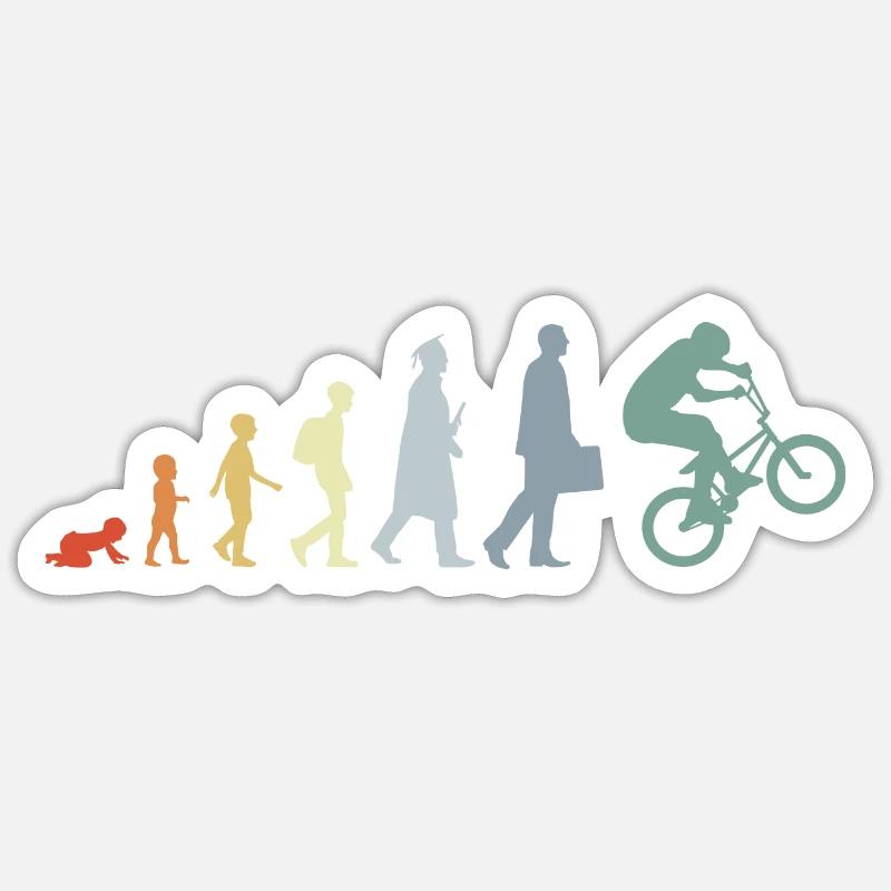 Vintage BMX Evolution Sticker size S (10 x 10 cm)