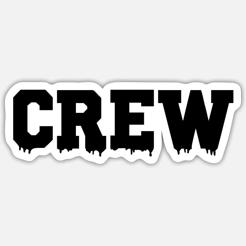 crew Sticker Größe S (10 x 10 cm)