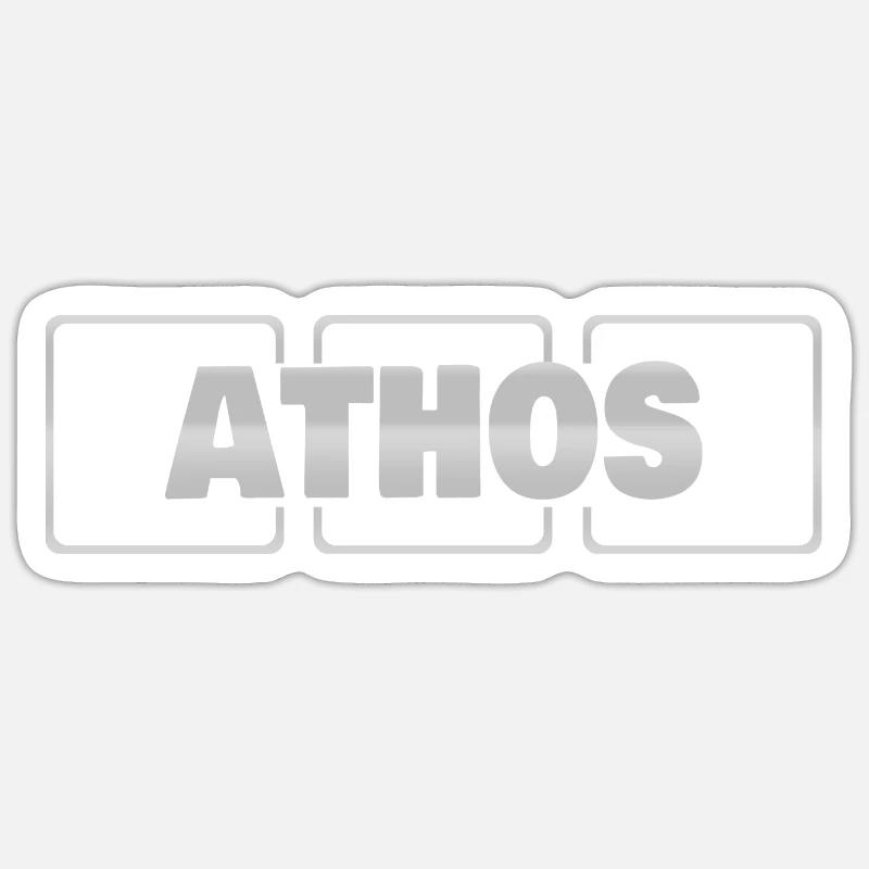 Cadeau de baptême Athos Sticker taille S (10 x 10 cm)