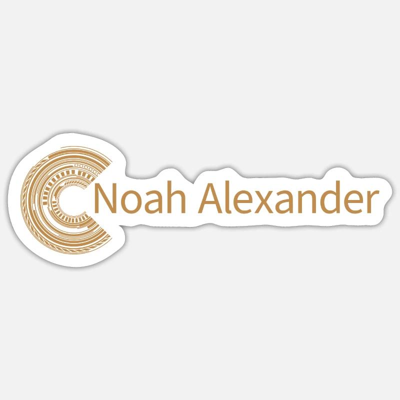For Noah Alexander - Sticker size S (10 x 10 cm) - white matte