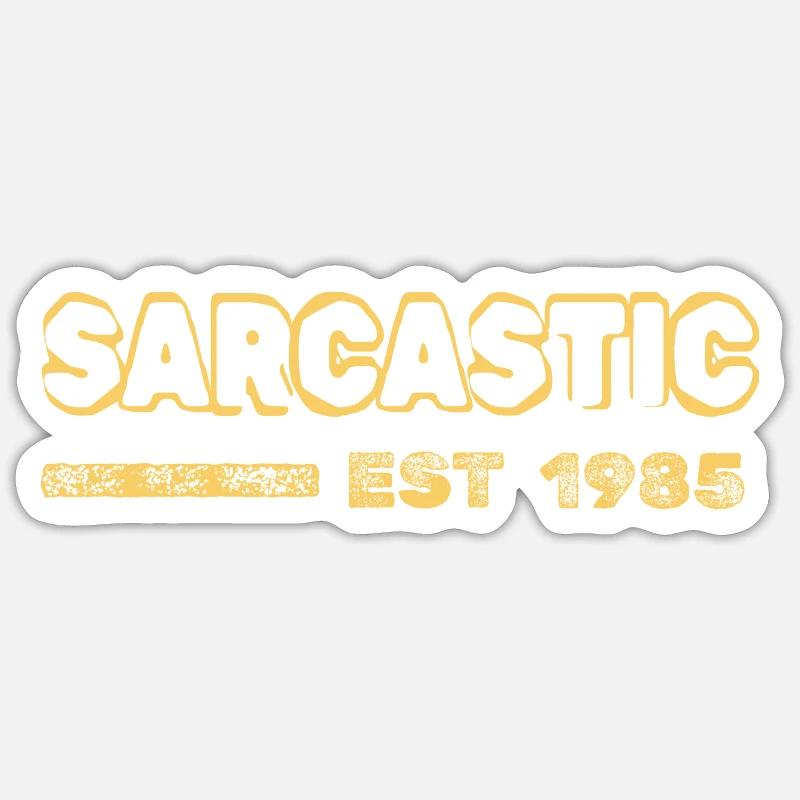 1985 - Sticker size S (10 x 10 cm) - white matte