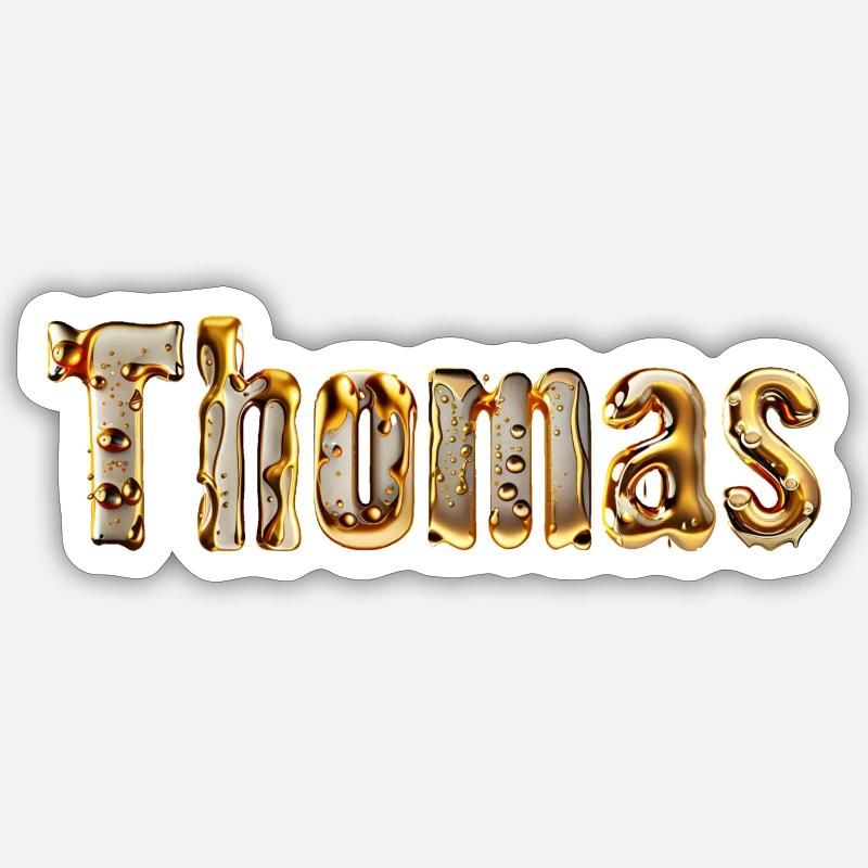 Thomas Männername Sticker Größe S (10 x 10 cm)