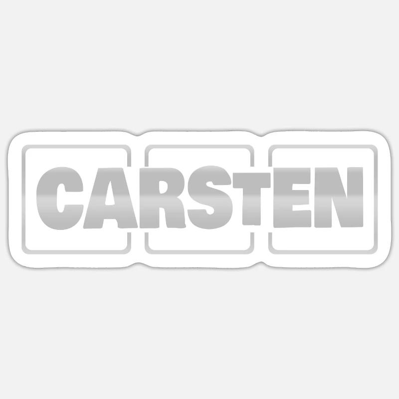 Carsten as a gift idea Sticker size S (10 x 10 cm)
