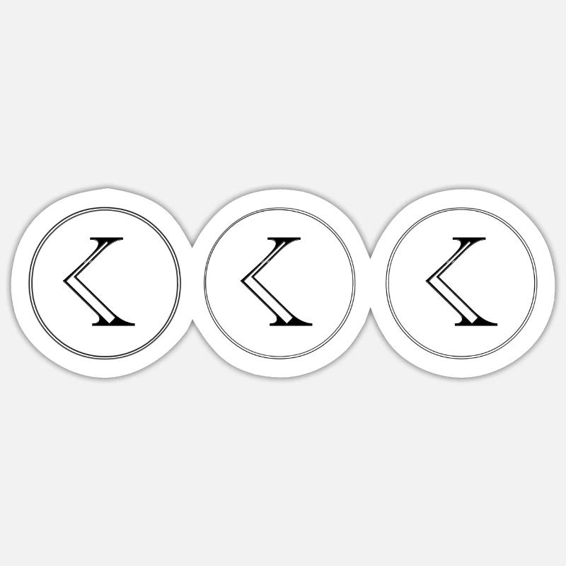 K Sticker taille S (10 x 10 cm)