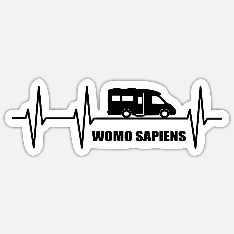 Camping - Sticker Größe S (10 x 10 cm) - Mattweiß