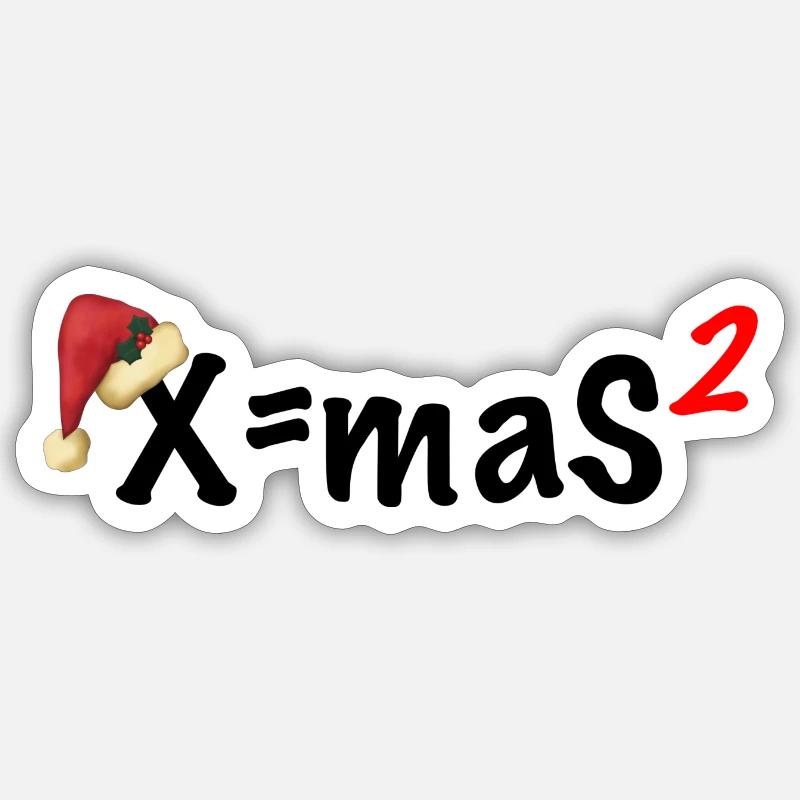 XmaS2 - Sticker size S (10 x 10 cm) - white matte