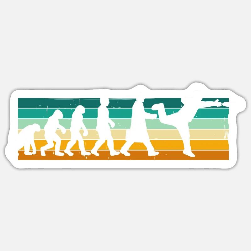 Disc Golf Disc Golfer Evolution Sport Sticker size S (10 x 10 cm)