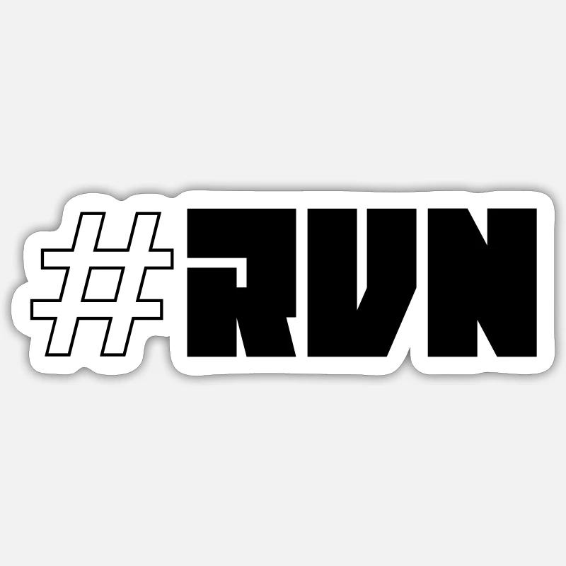 #RVN - Sticker Größe S (10 x 10 cm) - Mattweiß