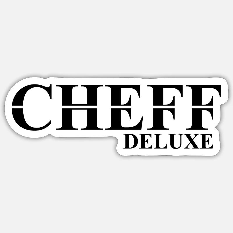 Cheff Deluxe Design pour le Cheff Sticker taille S (10 x 10 cm)