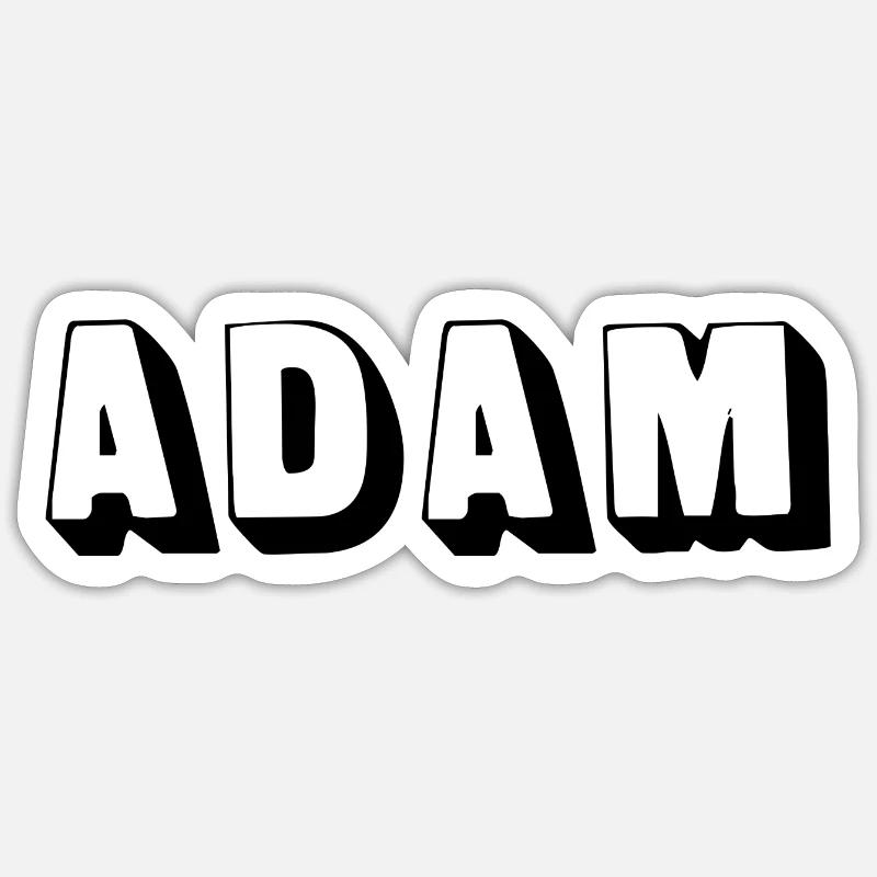 Nom - Adam Sticker taille S (10 x 10 cm)