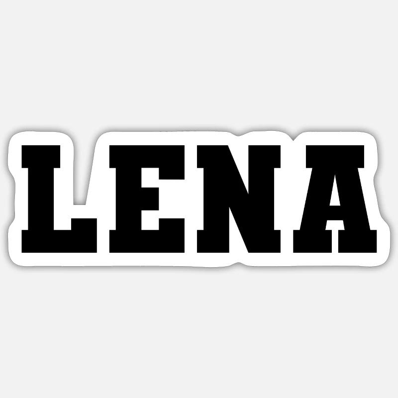 Nom - Lena Sticker taille S (10 x 10 cm)