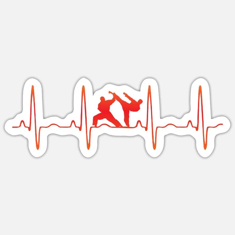 Karate - Sticker size S (10 x 10 cm) - white matte