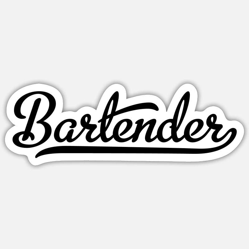 Barman Sticker taille S (10 x 10 cm)