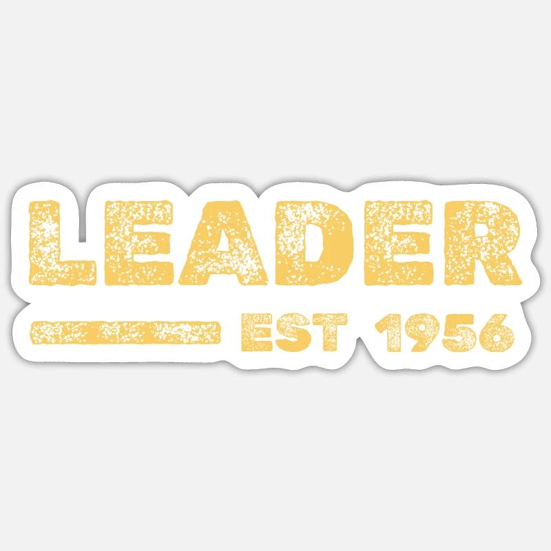 Chef de file 1956 Sticker taille S (10 x 10 cm)