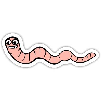 Erd-Glas - Sticker Größe S (10 x 10 cm) - Mattweiß - Vorne