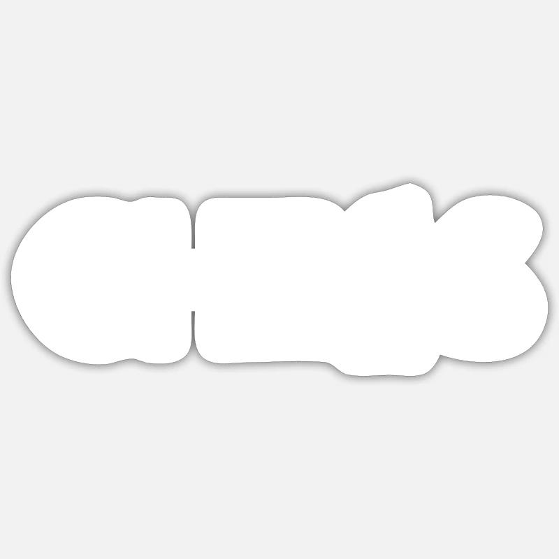 Échecs - Sticker taille S (10 x 10 cm) - blanc mat
