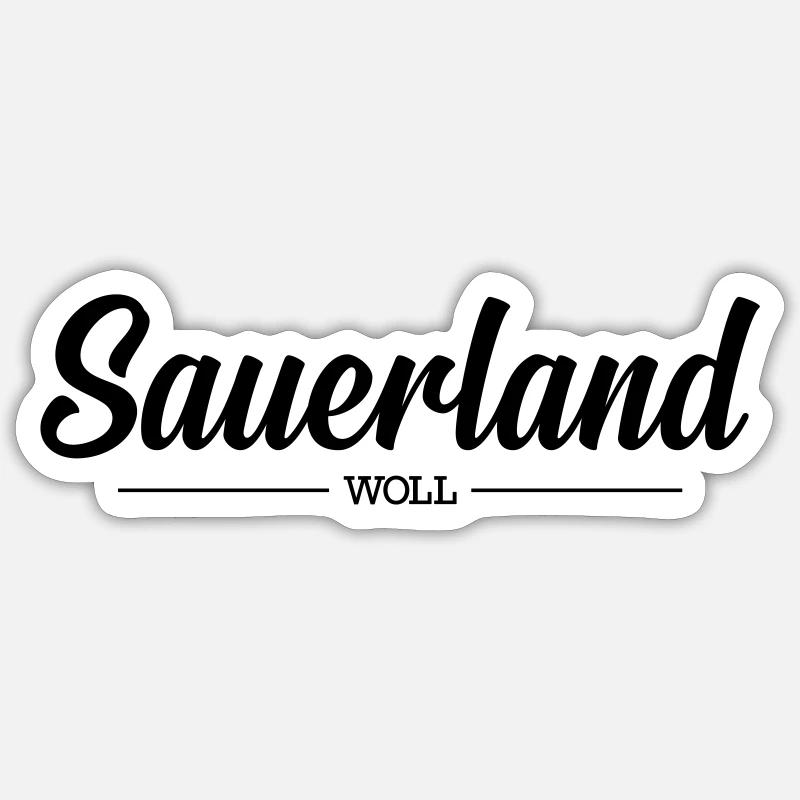 Édition Sauerland - Heimat - Sticker taille S (10 x 10 cm) - blanc mat