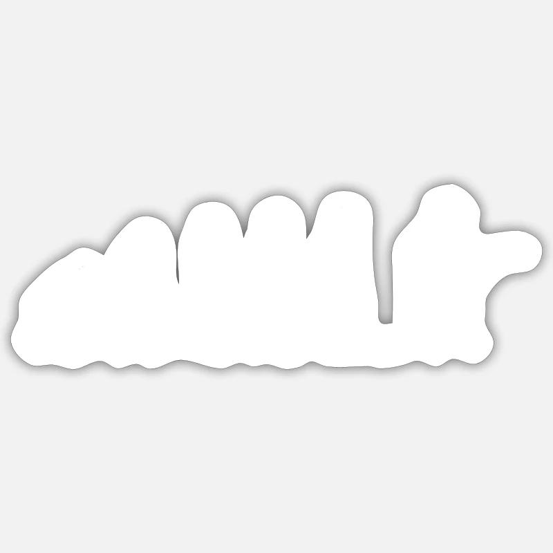 Evolution Feuerwehrmann weiß - Sticker Größe S (10 x 10 cm) - Mattweiß