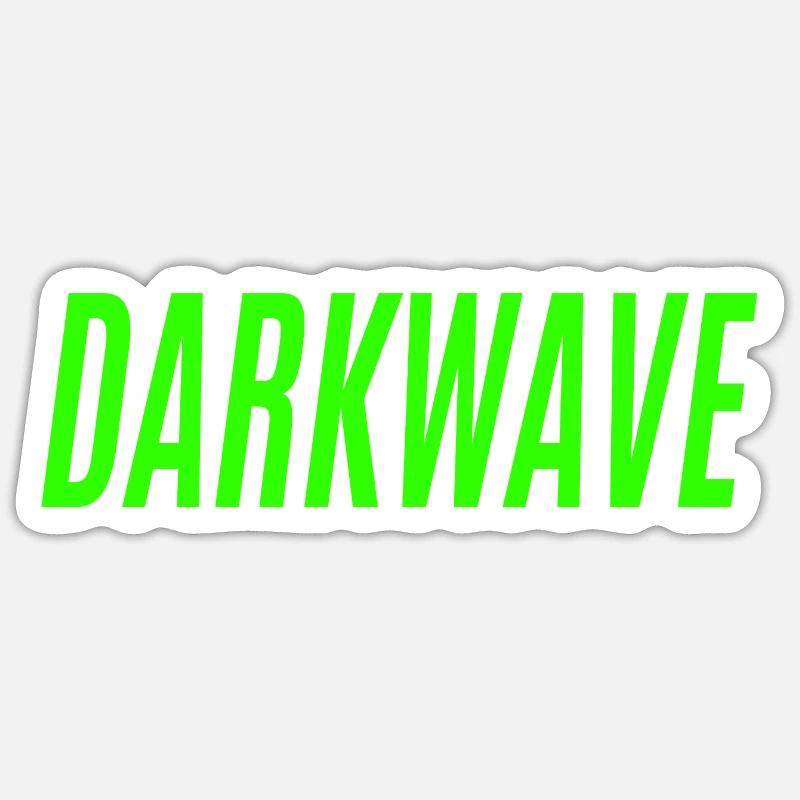 Darkwave EDM Synth Music Sticker size S (10 x 10 cm)