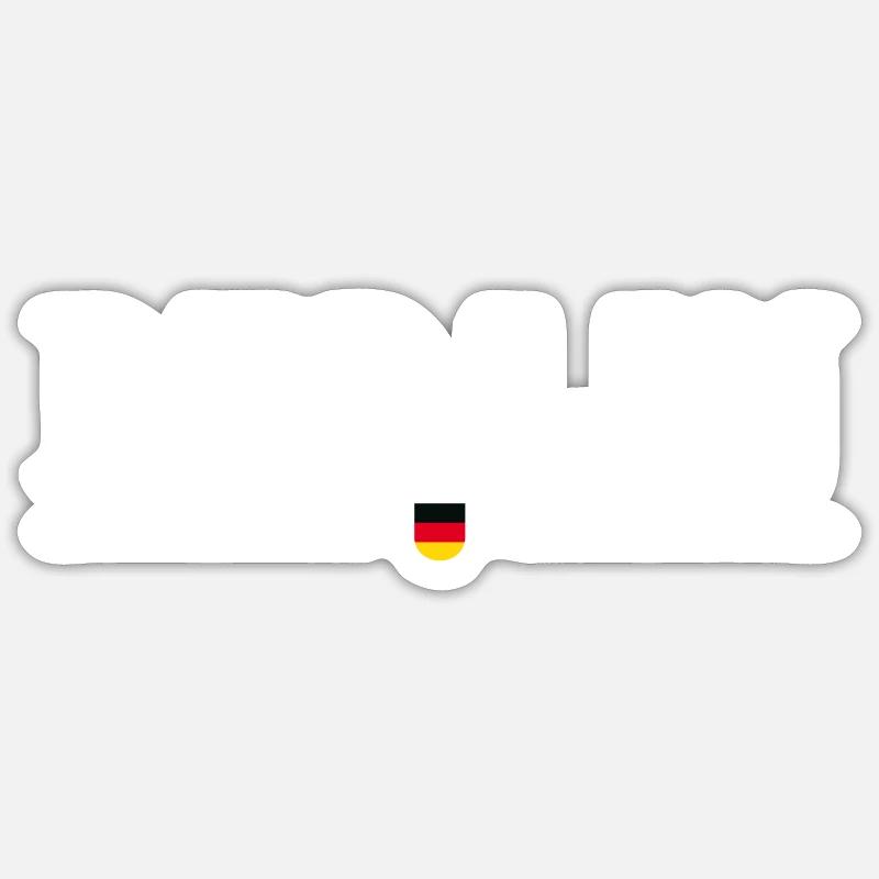 Berlin : branchée, vibrante, unique - Sticker taille S (10 x 10 cm) - blanc mat