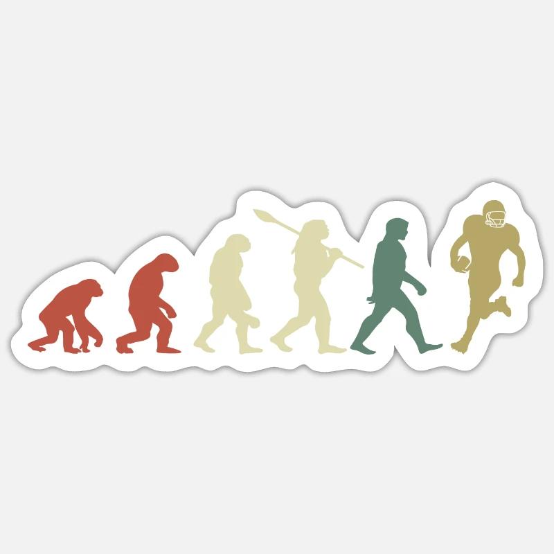 Evolution Rugby - Sticker Größe S (10 x 10 cm) - Mattweiß