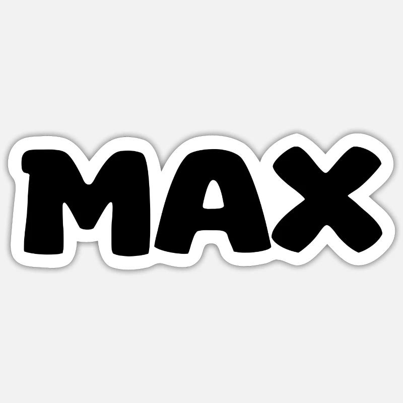 Name - Max Sticker Größe S (10 x 10 cm)
