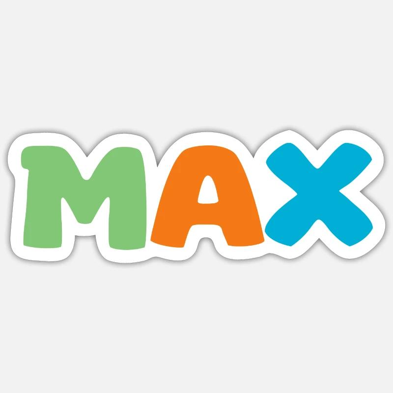 Name - Max Sticker Größe S (10 x 10 cm)
