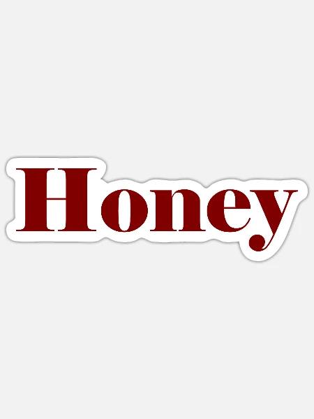 Honey - Sticker Größe S (10 x 10 cm) - Mattweiß