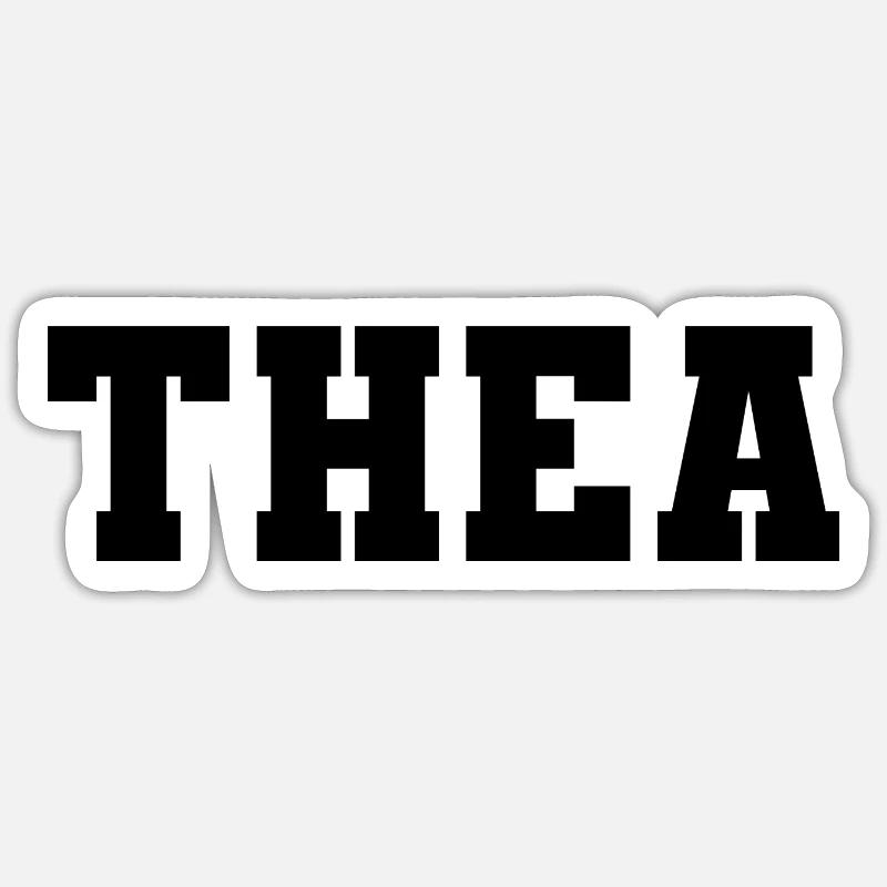 Name - Thea Sticker size S (10 x 10 cm)