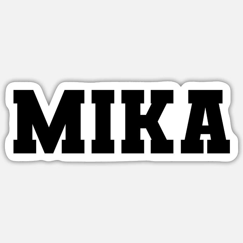 Nom - M i k a Sticker taille S (10 x 10 cm)